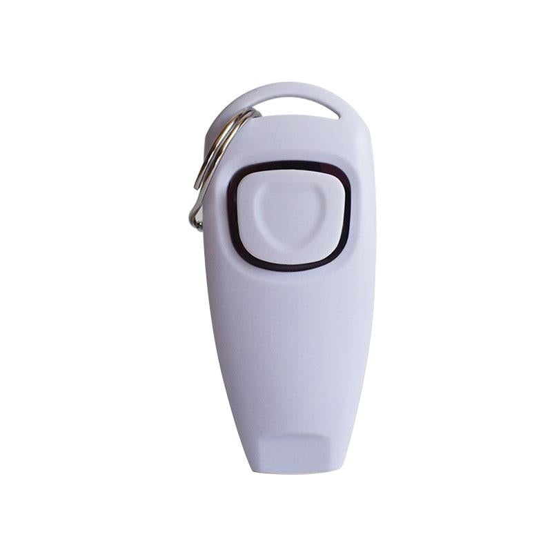 2-in-1 Pet Training Clicker | White