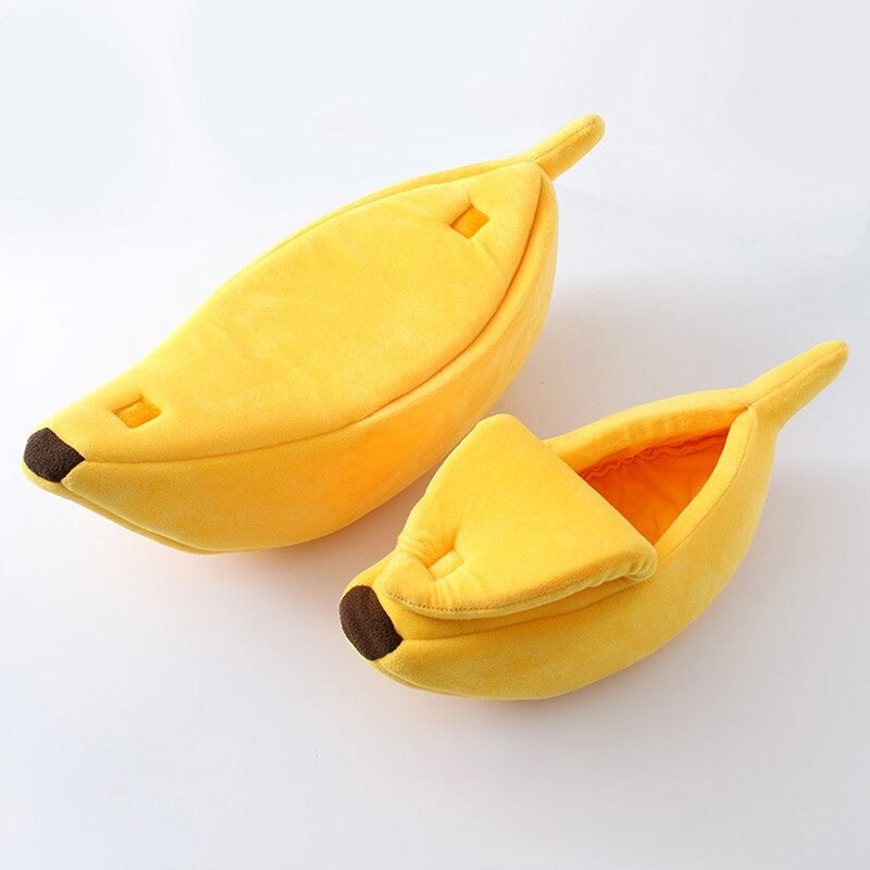 Funny Banana Pet Bed House | Yellow 