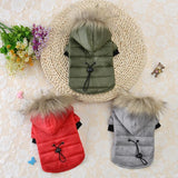 Warm Furr Hooded Pet Winter Coat