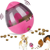 Interactive Pet Treat Ball Food Dispenser | Pink