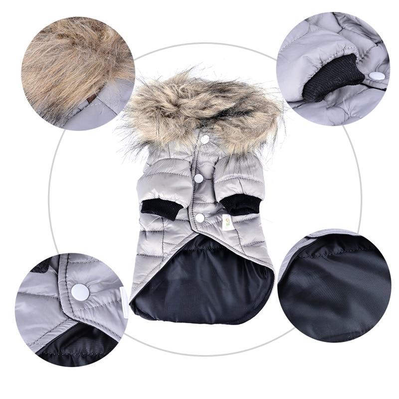 Warm Furr Hooded Pet Winter Coat