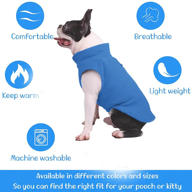 Winter Fleece Dog and Puppy Vest