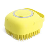 Easy To Use Pet Shampoo Dispenser Brush | Yellow