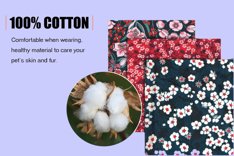 Comfortable and Safe No-Pull Dog Harness with a Floral Design