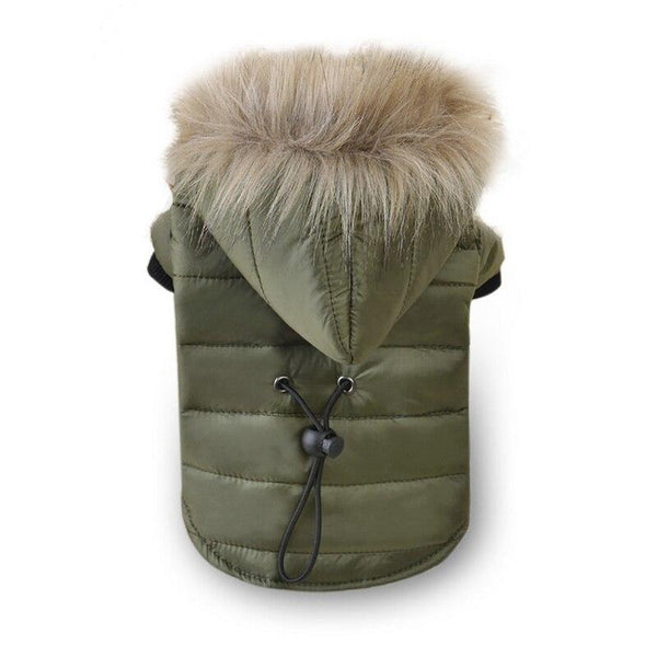 Warm Furr Hooded Pet Winter Coat