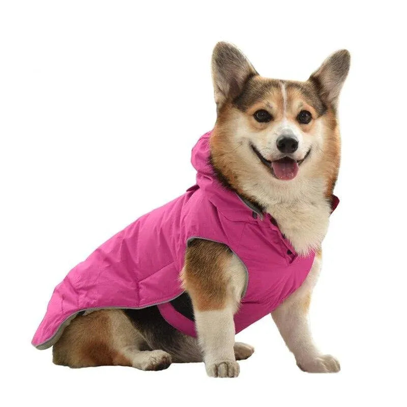 Fleece Padded Adjustable Dog Harness Coat | Pink