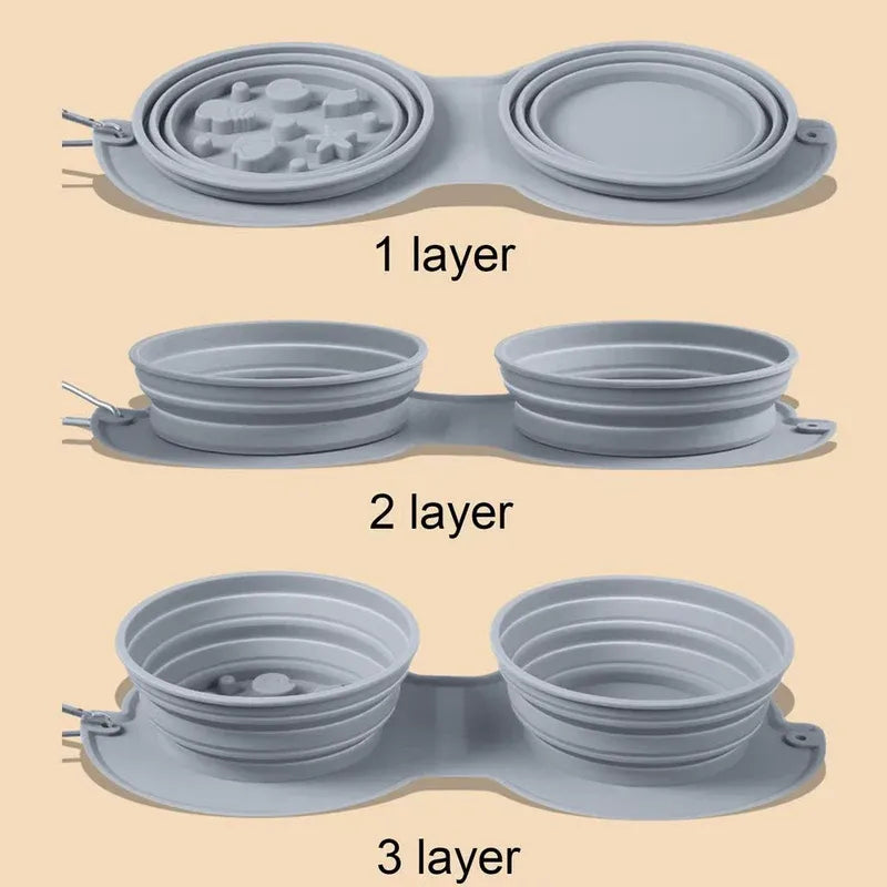 Foldable Pet Water and Food Bowl