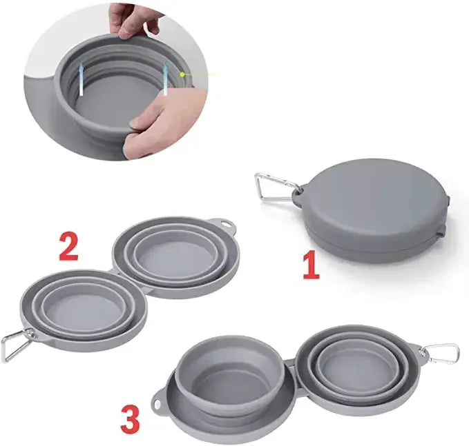 Foldable Pet Water and Food Bowl