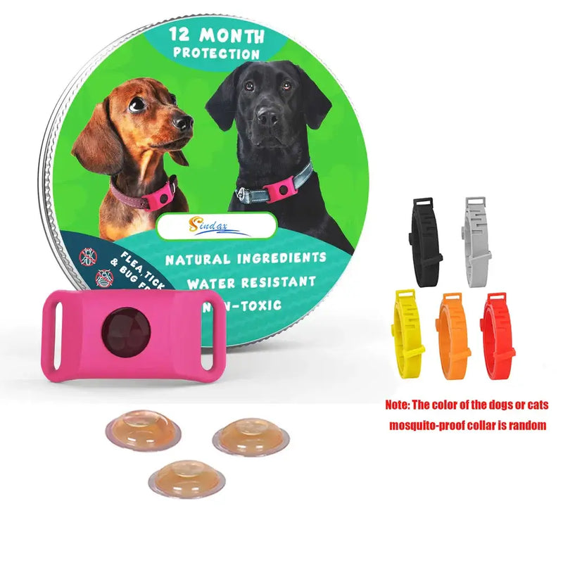Natural Flea and Tick Free Pendant | Pink