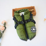 Waterproof Dog Jacket With Harness